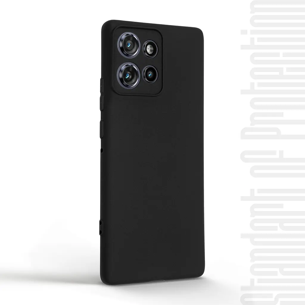 Чехол-накладка для смартфона Motorola Edge 50 5G, противоударный, силиконовый, термополиуретановый (ТПУ), с защитой камеры и корпуса, черный, защита всего корпуса, ArmorStandart (ARM81707) - фото 2