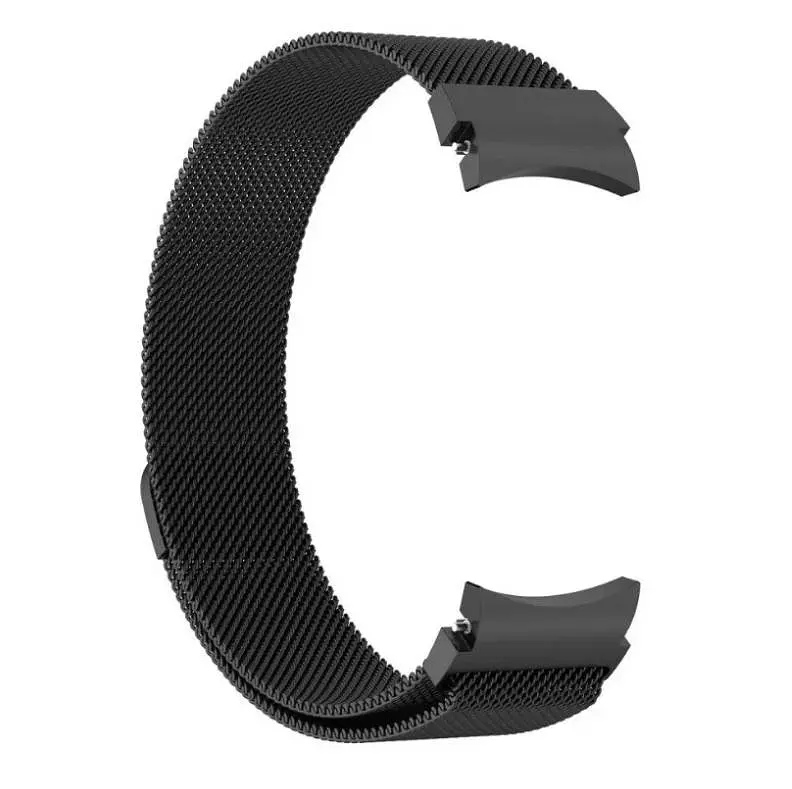 Ремінець із спеціальним конектором BeWatch Samsung Galaxy Watch 4 Milanese loop Чорний (1410207) - фото 2