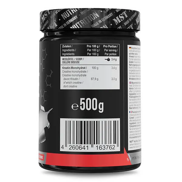 Моногідрат Creatine Monohydrate 500 грам MST Nutrition vit0005363 - фото 2