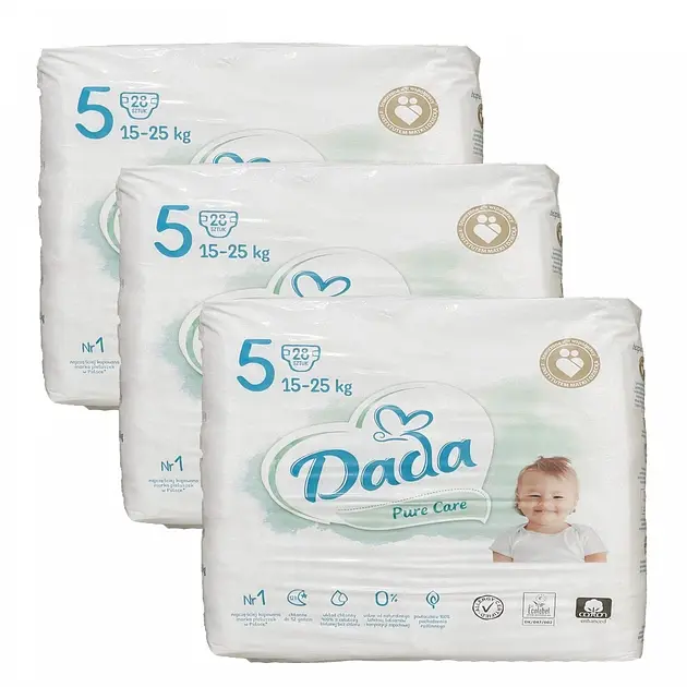 Підгузники Dada Pure Care 5 (15-25 кг) 84 шт