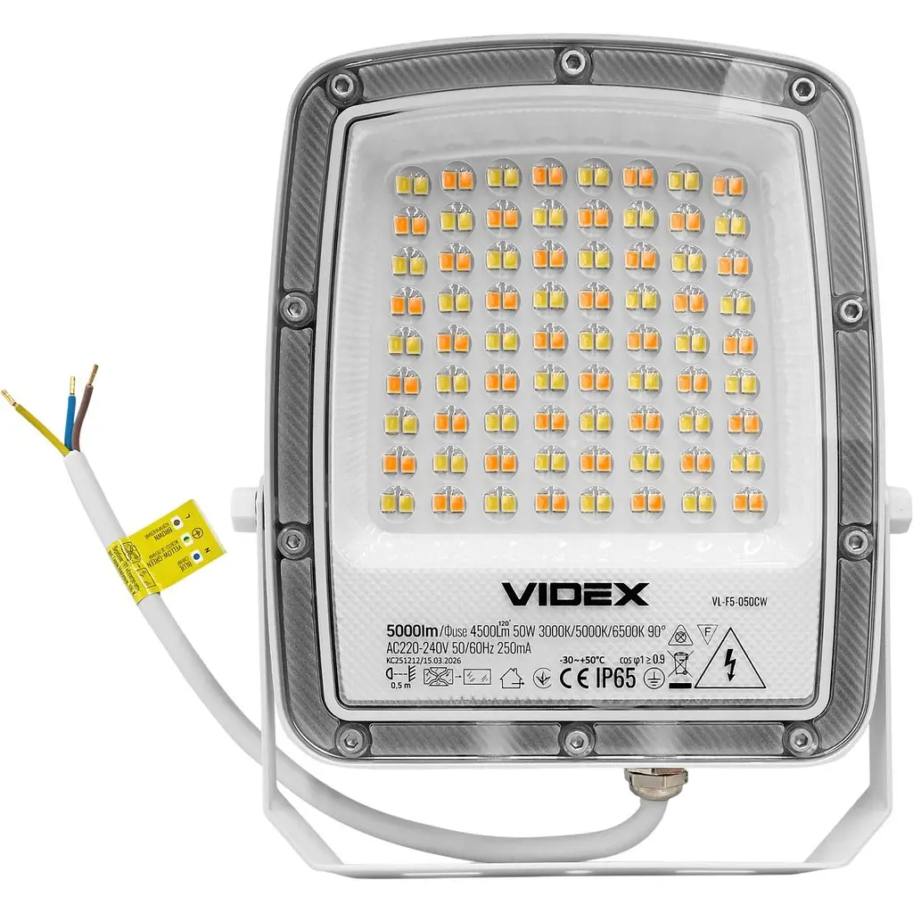 Світлодіодний прожектор Videx F5 50W White (VL-F5-050CW) [168707] - фото 3