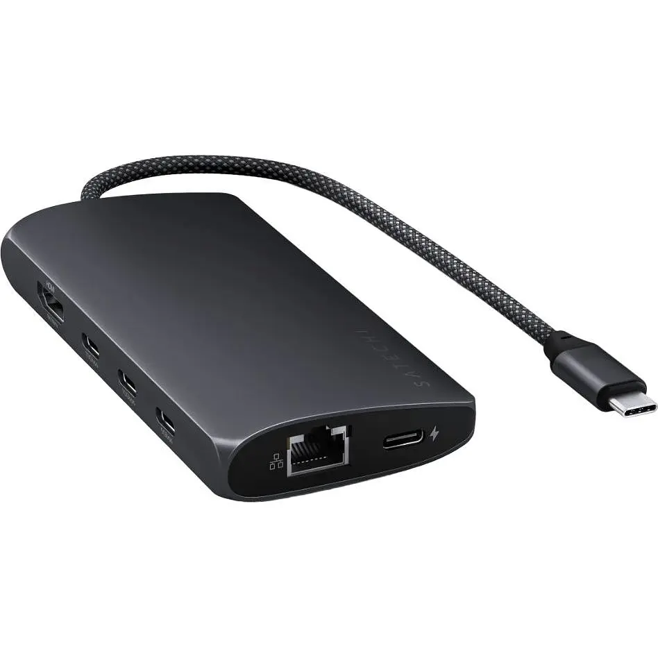 Адаптер Satechi USB-C Multiport Adapter 8K with Ethernet V3 Midnight (ST-P8KED) - фото 3