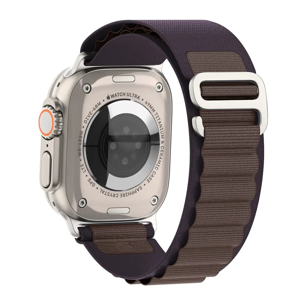 Ремінець для Apple Watch 42 (Series 11-10)/41/40/38, фіолетовий, Alpine Loop Alpina Band, тканинний поліестеровий ремінець для смарт-годин, дихаючий, для активного відпочинку та спорту, ArmorStandart (ARM81042) - фото 5