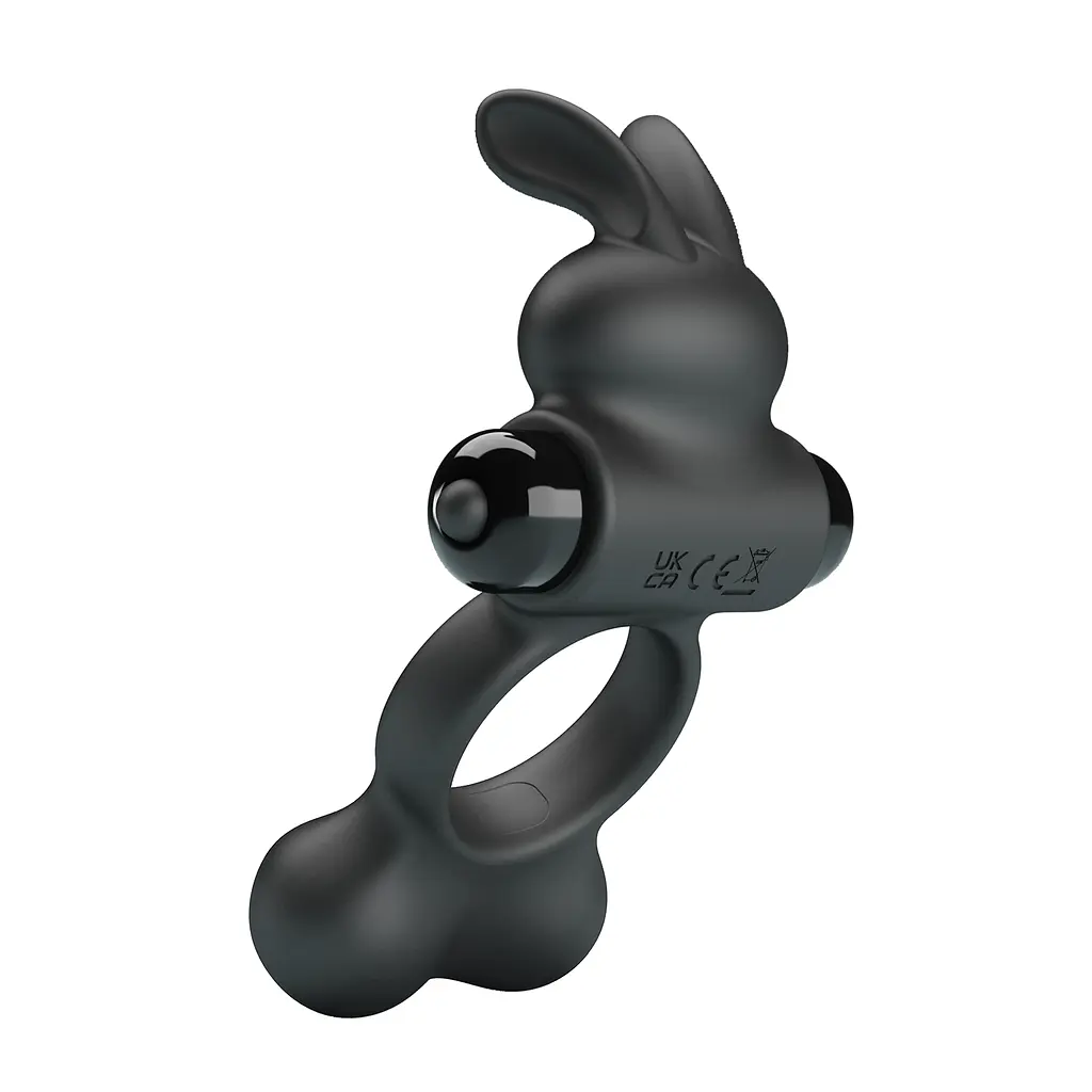 Ерекційне кільце Pretty Love Vibrant Penis Ring Yusuf Black - фото 2