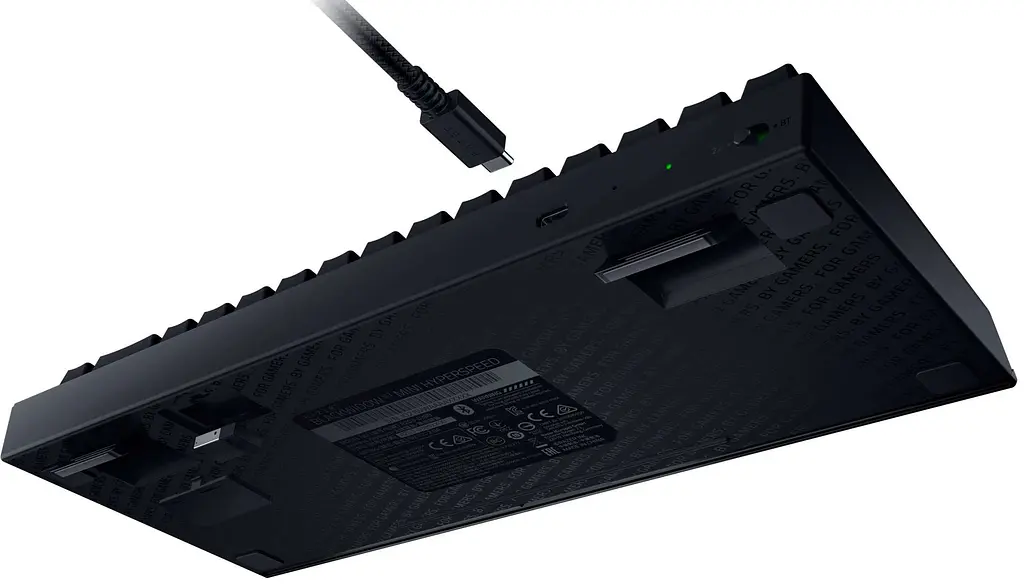 Клавіатура Razer BlackWidow V3 Mini Hyperspeed Yellow Wireless Black (RZ03-03890700-R3R1) - фото 5