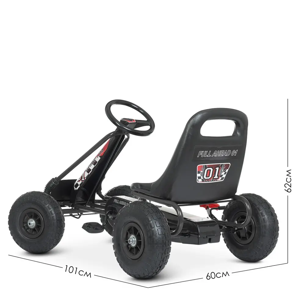 Велокарт дитячий Bambi kart M 0645(2)-2 чорний - фото 4