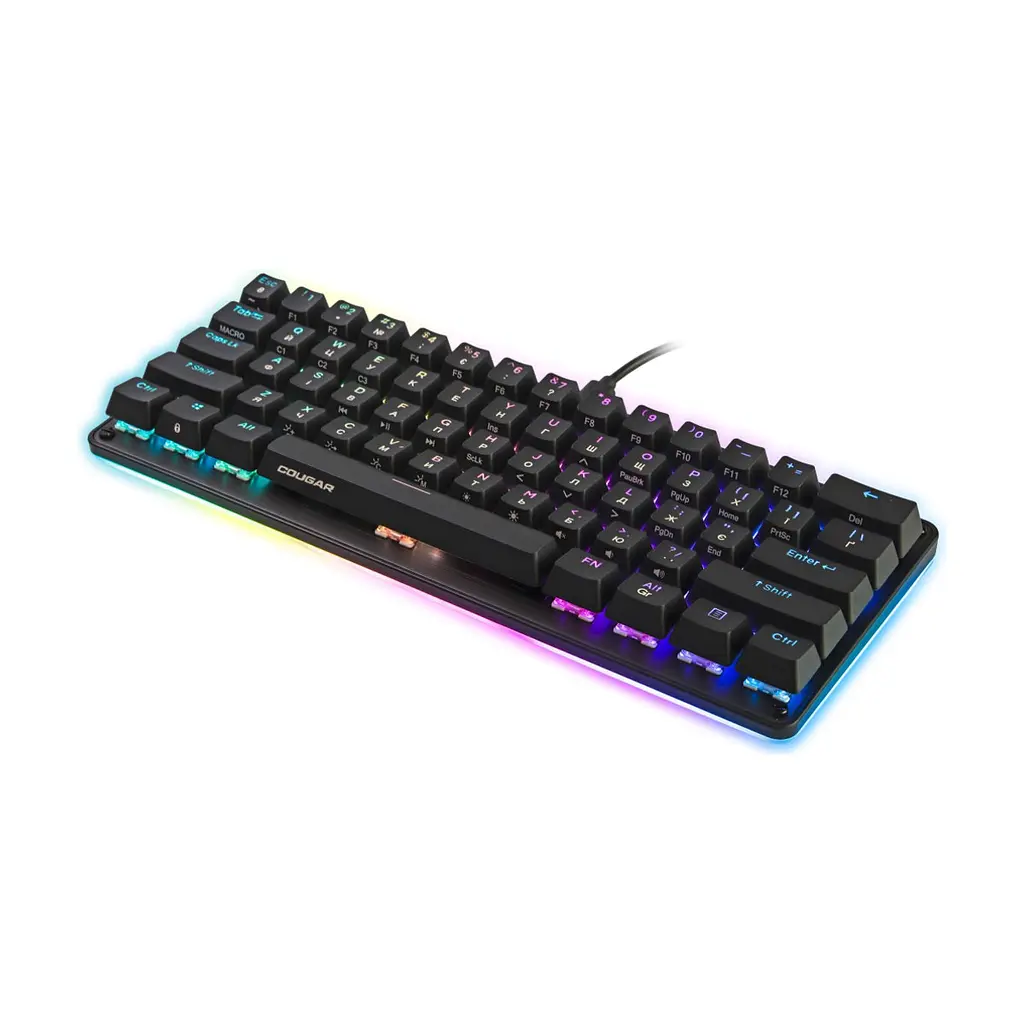 Клавіатура Cougar Puri Mini RGB USB Black (Puri Mini RGB) - фото 3