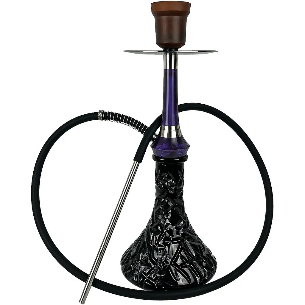 Кальян Totem Hookah Monolit Optima Violet Space Craft Crystal Black - фото 2