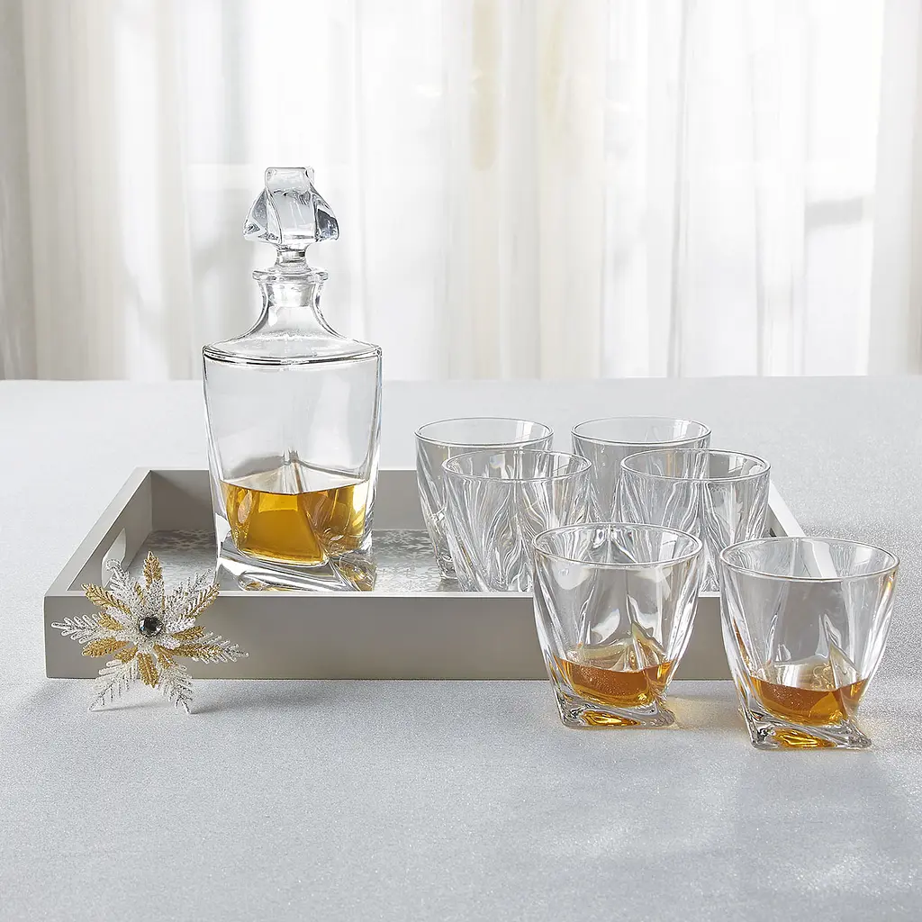 Набір низьких склянок для віскі Bohemia Quadro 340 мл 6 шт. (2K936/99A44/340) - фото 5
