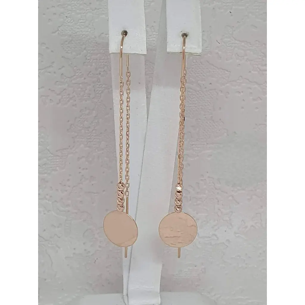 Золоті сережки-протяжки Favoritum. 210206 - фото 4