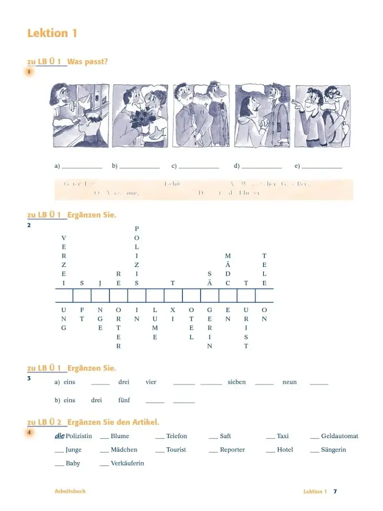Delfin Arbeitsbuch Teil 1 Lektionen 1–10 - фото 2