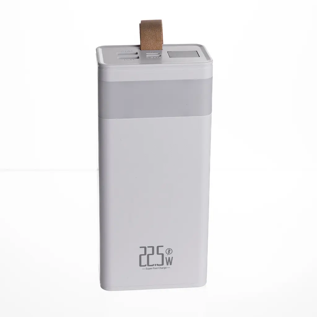 Повербанк 30000 mAh с быстрой зарядкой и фонариком 22.5 Вт powerbank зарядка для телефона гаджетов Белый ZoroxHP-N50 - фото 4