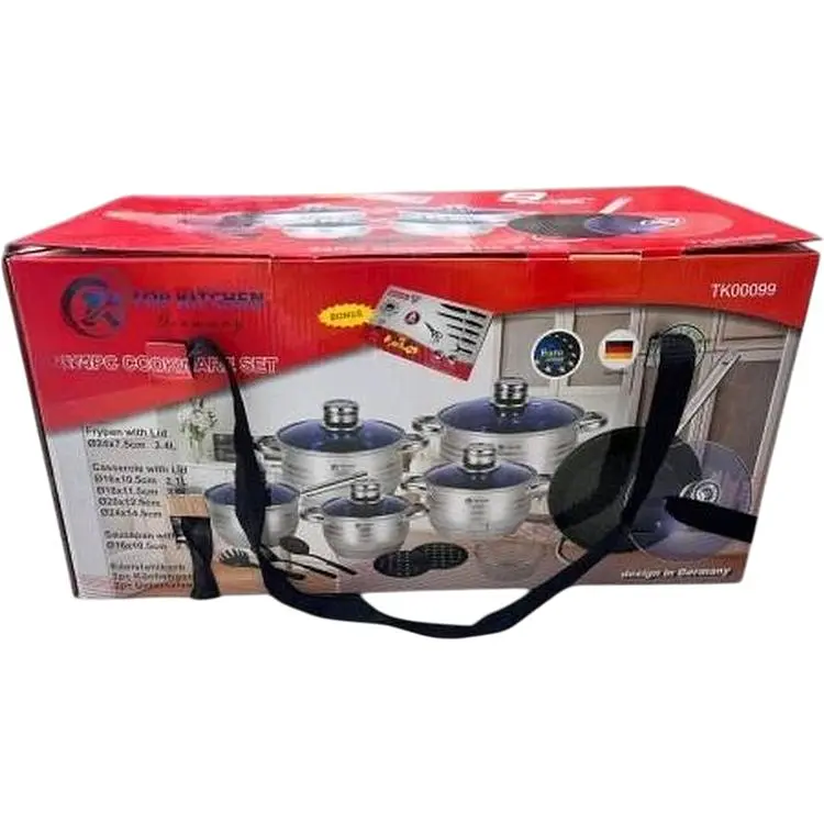 Набір каструль з нержавіючої сталі Top Kitchen XPRO TK-00099 24 предмети (41145-00099_2541) - фото 3