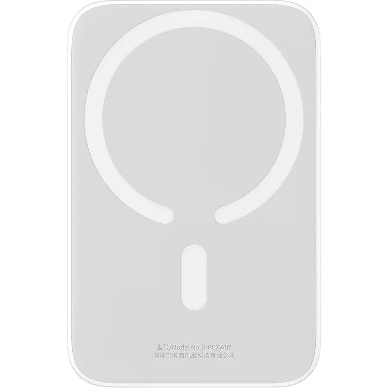 Зовнішній акумулятор Baseus Magnetic Bracket Mini 6000mAh 20W White (P10059002223-00/P10059003222-00) [102129] - фото 8