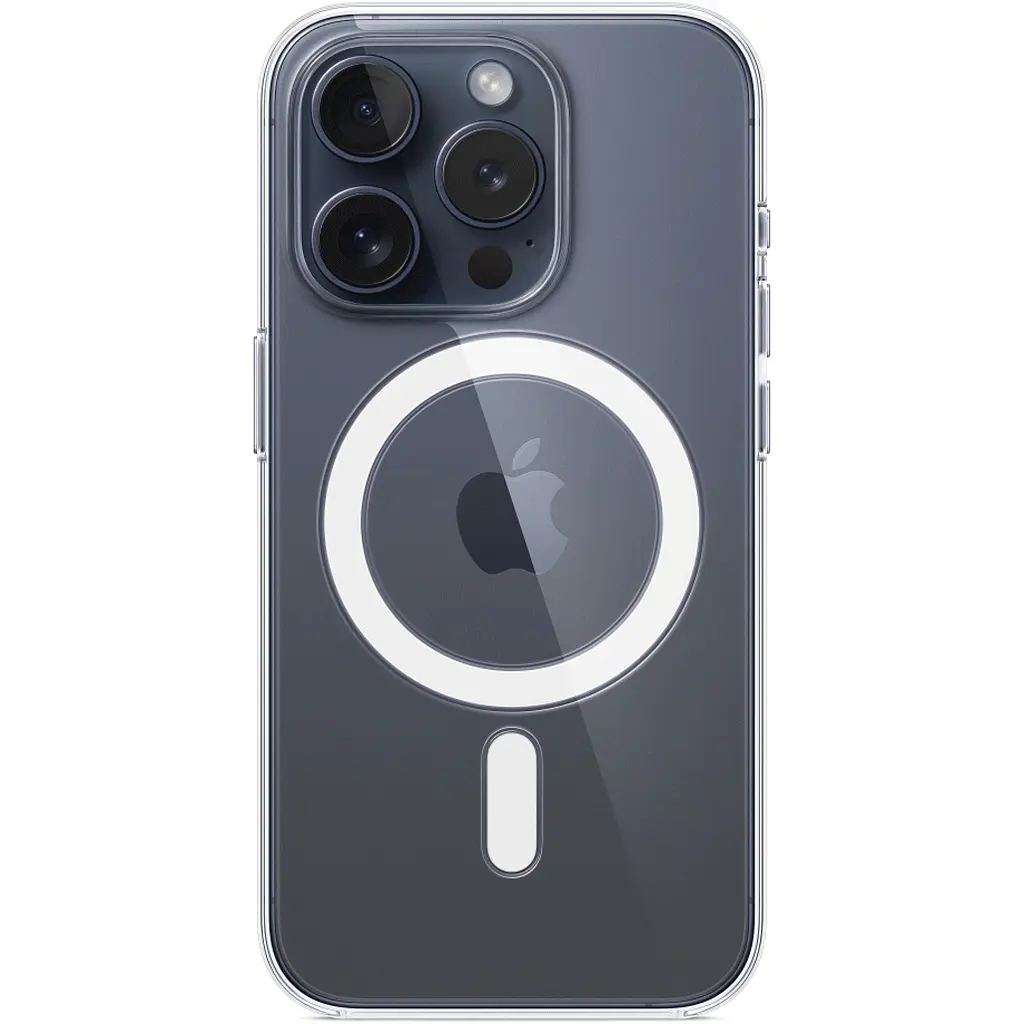 Чохол Clear Case with MagSafe для Apple iPhone 15 Pro Transparent AA [92694] - фото 3