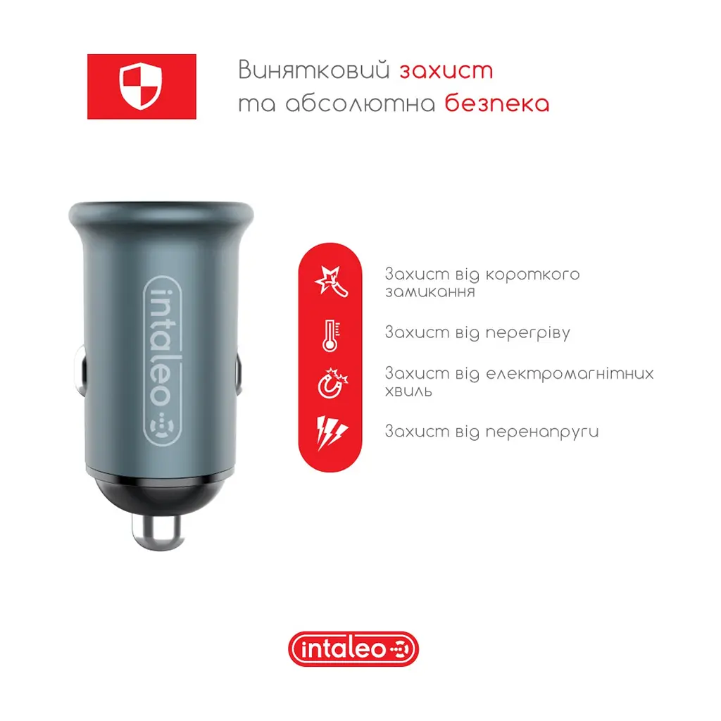 Зарядний пристрій Intaleo CCG482 (2USB4,8A) (1283126521553) - фото 5
