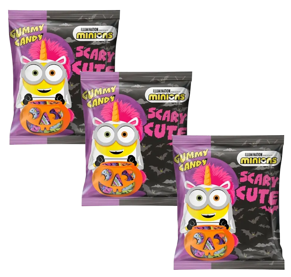 Жувальні цукерки Minions Halloween Gummy Candy Scary Cude 240г - фото 2