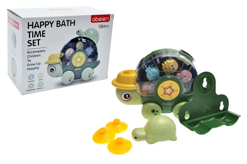Іграшка для ванної водоспаду Черепаха на присосках Abeien Happy Bath Time Turtle 52050 в коробці р.19,5x10,5x15 см YG Toys