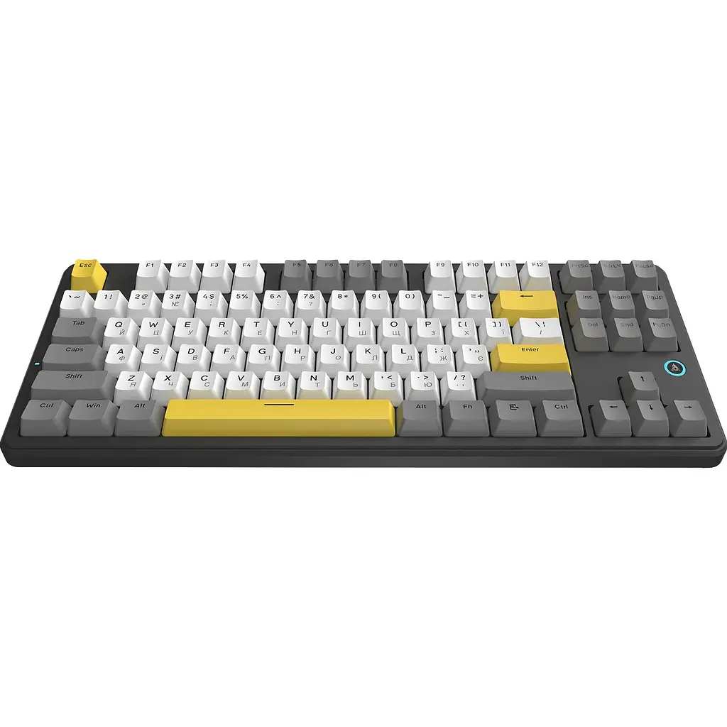 Клавиатура Ajazz AK870 V2 Flying Fish Switch Black/Grey/Yellow (AK870-V2-FF-BGY) [156875] - фото 3