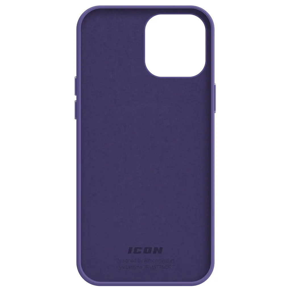 Силиконовый чехол для Apple iPhone 14 Pro Max, ICON2 Case, фиолетовый, противоударный, панель, защита всего корпуса, матовая поверхность Soft Touch, выступает над дисплеем, совместим с защитными стеклами и пленками, с микрофиброй, ArmorStandart (ARM68466) - фото 2