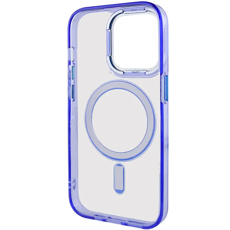 Чохол TPU Iris with MagSafe для Apple iPhone 14 Pro Max (6.7) Синій - фото 4