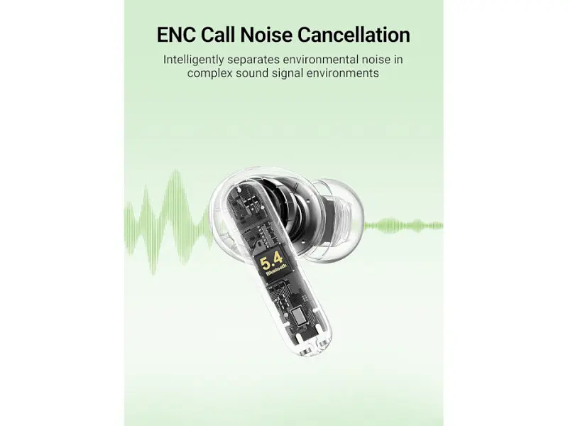 Навушники TWS UGREEN WS207 HiTune T3CWhite (45110) - фото 6