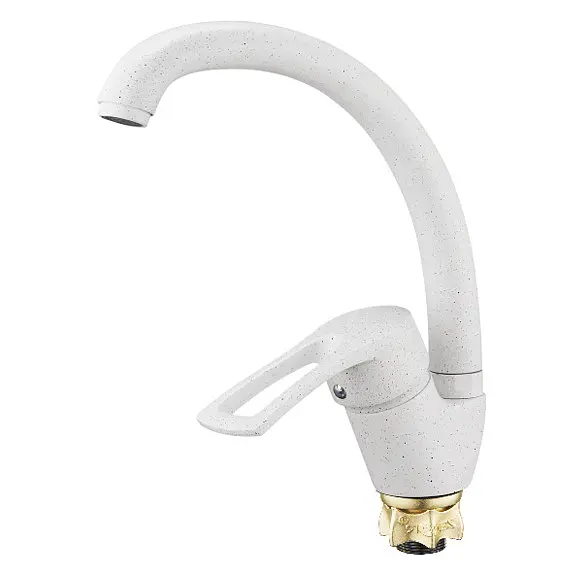 Змішувач для кухні Wezer YUB4-181-WHITE, білий, Білий - фото 3