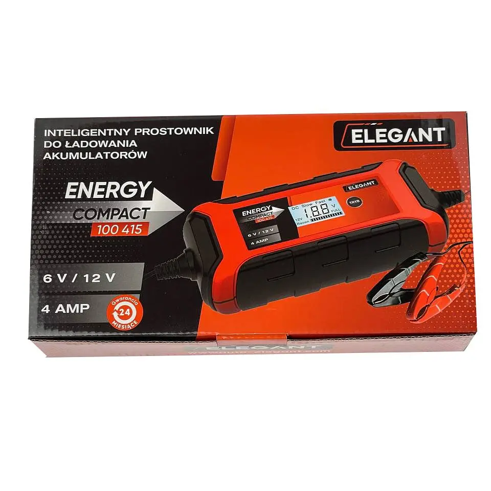 Автоматическое импульсное зарядное устройство Elegant Compact 6-12 V / 4 А (EL 100 415) - фото 7