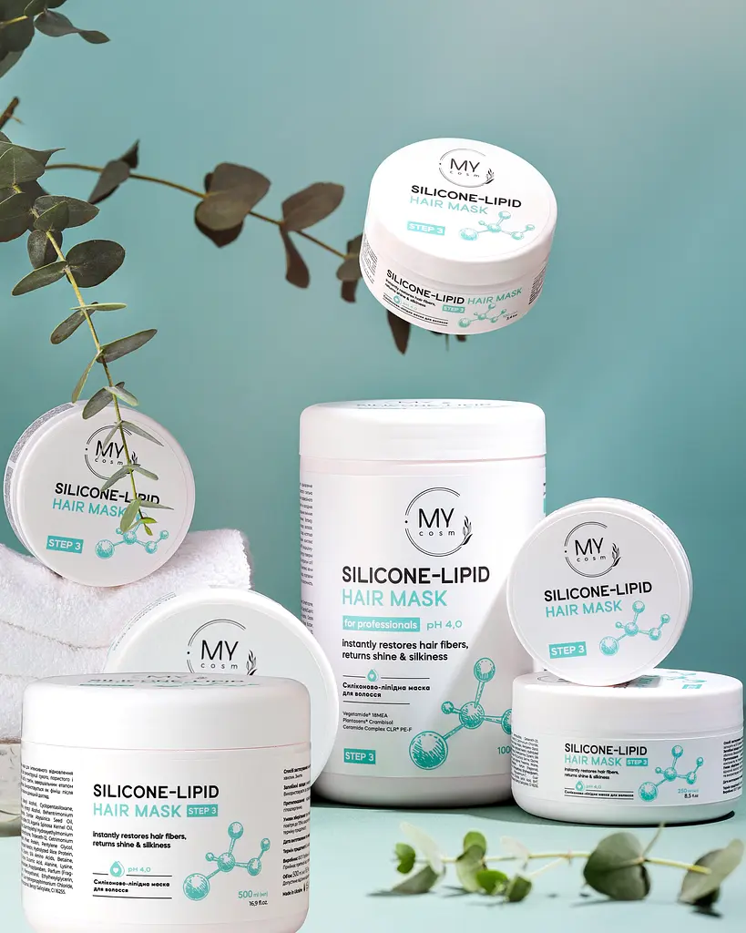 Cиліконово-ліпідна маска для волосся MY COSM Silicon Lipid Mask 1000 мл - фото 2