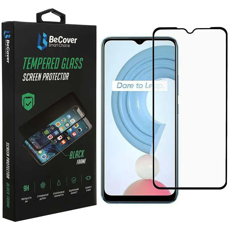Скло захисне BeCover Realme C21Y Black (706904)