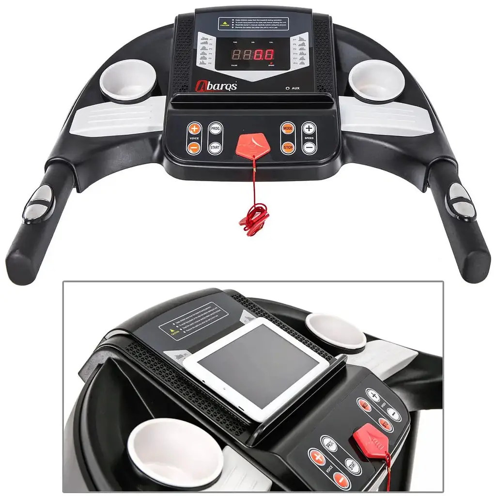 Беговая дорожка Abarqs BZ-40M Black + массажер - фото 6