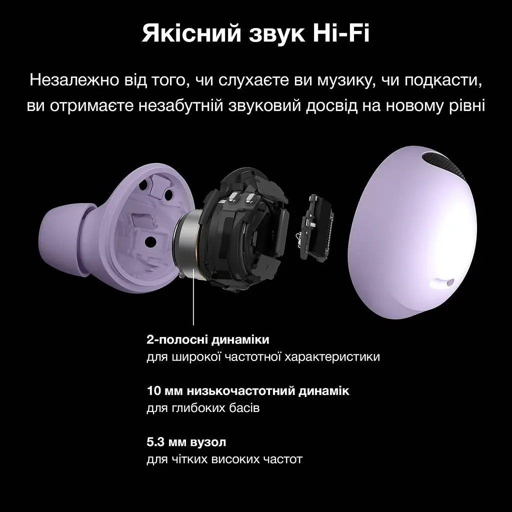 Бездротові навушники Inspire Buds2 Pro Purple - фото 4