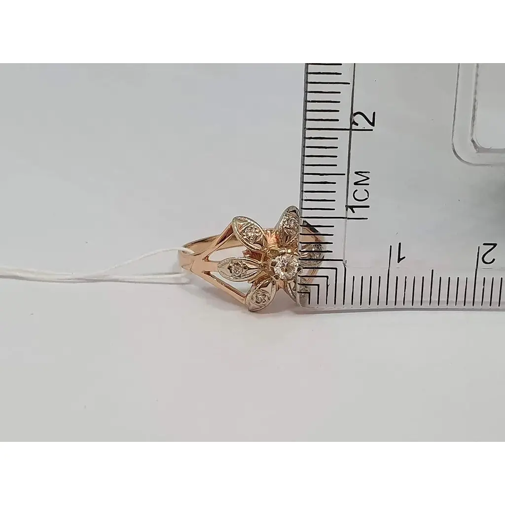 Золоте кільце Гаразд з діамантами. 302713 16,5 - фото 6