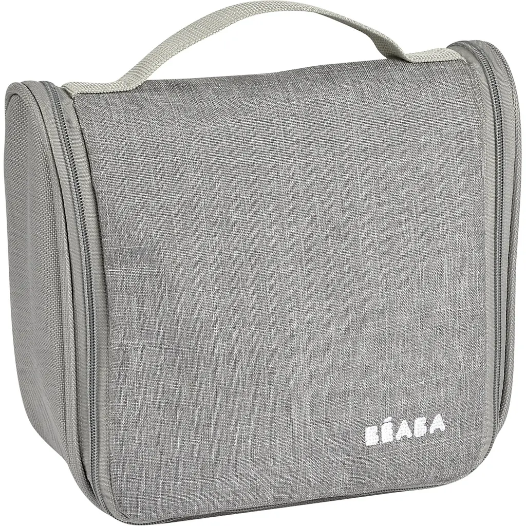 Косметичка Beaba с туалетными принадлежностями серая с зеленым (920381) - фото 6