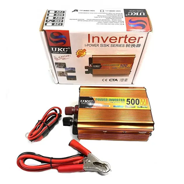 Автоінвертор-перетворювач напруги 12 V-220 V 500 Вт 12 V-220 V 500 W USB Power Inverter UKC SSK-500W 12 V - фото 3