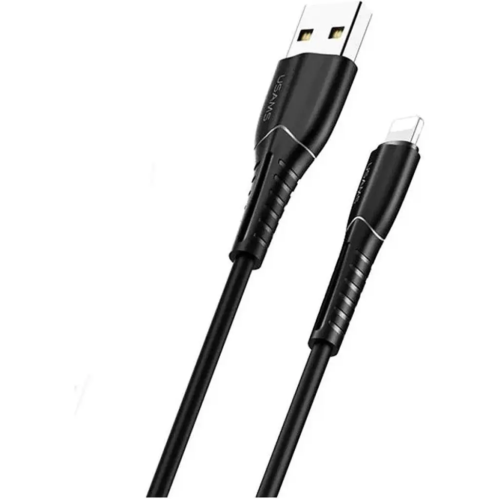 Кабель Usams Lightning U35 USB-A to Lightning 2A 1m Black (SJ364USB01) [70882] - фото 6