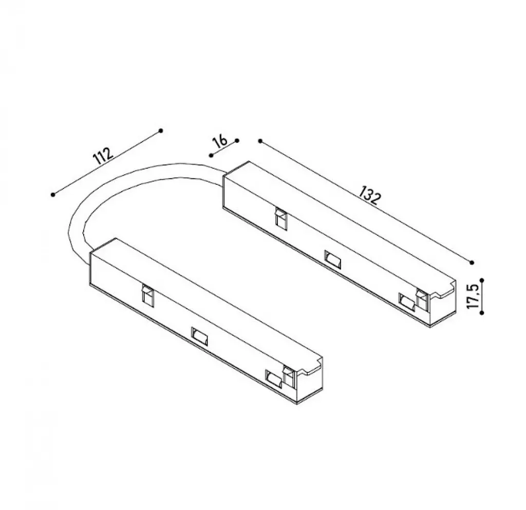 Соединение гибкое электрическое 0°-180° KLOODI KDMG-ZM FLEX BK - фото 2
