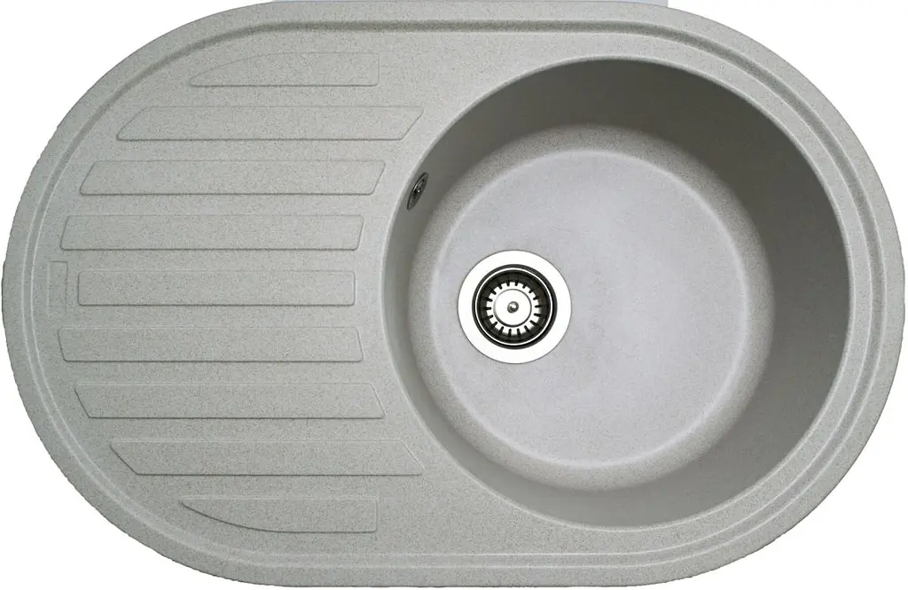 Кухонна мийка Adamant ELLIPSIS avena 765x495x200 мм, з крилом 76,5 см - фото 3