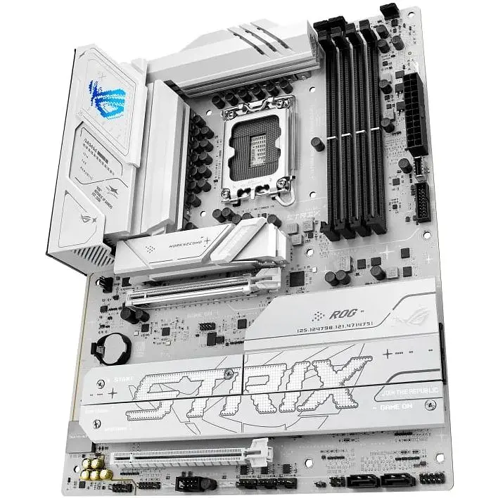 Материнская плата Asus Rog Strix B860-A Gaming WIFI s1851 B860 4xDDR5 M.2 DP HDMI USB Type-C Wi-Fi BT ATX белый - фото 5