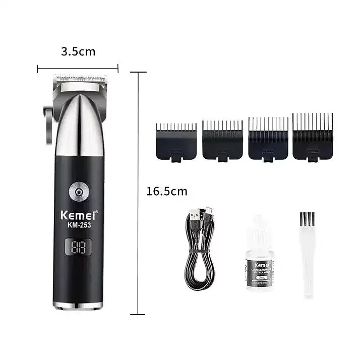 Машинка для стрижки и триммер для бороды Kemei Km-253 - фото 2