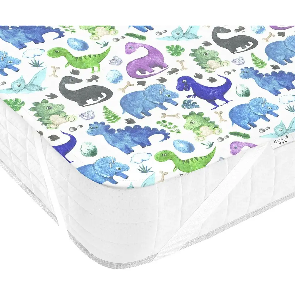 Наматрасник непромокаемый Cosas Color Dino 70х120 см фиолетовый (WaterSheet_DinoColor_120) - фото 3