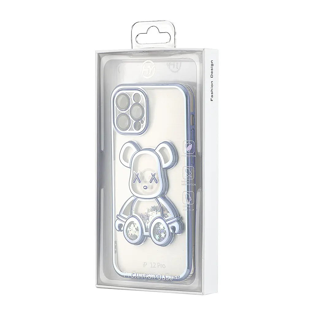 Чохол Shining Bear Case Protected Camera iPhone 12 Pro Blue - фото 2