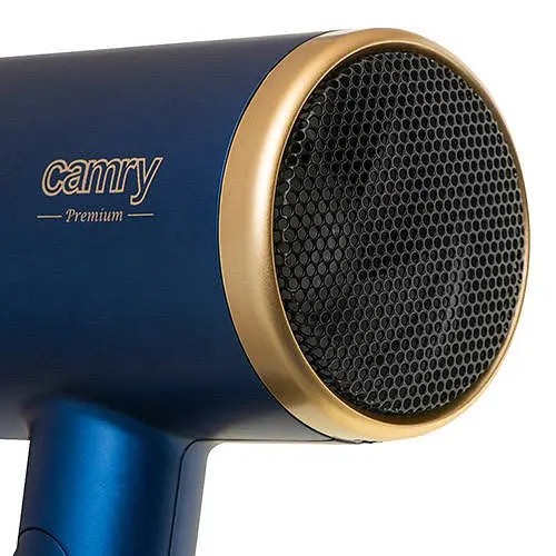 Фен с ионизацией Camry CR 2268, 1800 Вт диффузор концентратор 2 скорости и температуры 1 шт. синий (33705-IS) - фото 6