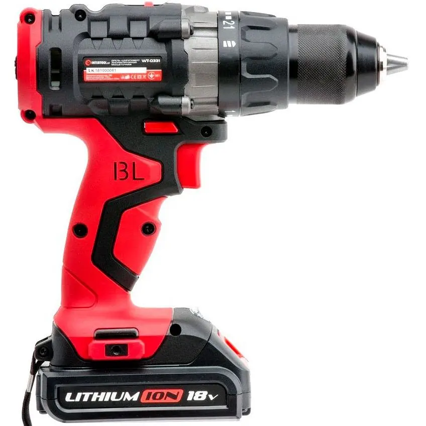 Дрель-шуруповерт Intertool WT-0331 18V 2x1.5Ah [89132] - фото 2