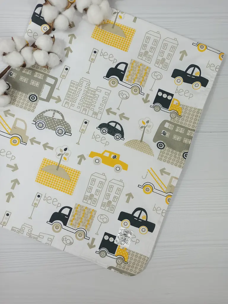 Набір пелюшок a.l.babybox Машини в місті 50х80/100х80 см 3 шт. Різнокольоровий (NA 18168575) - фото 2
