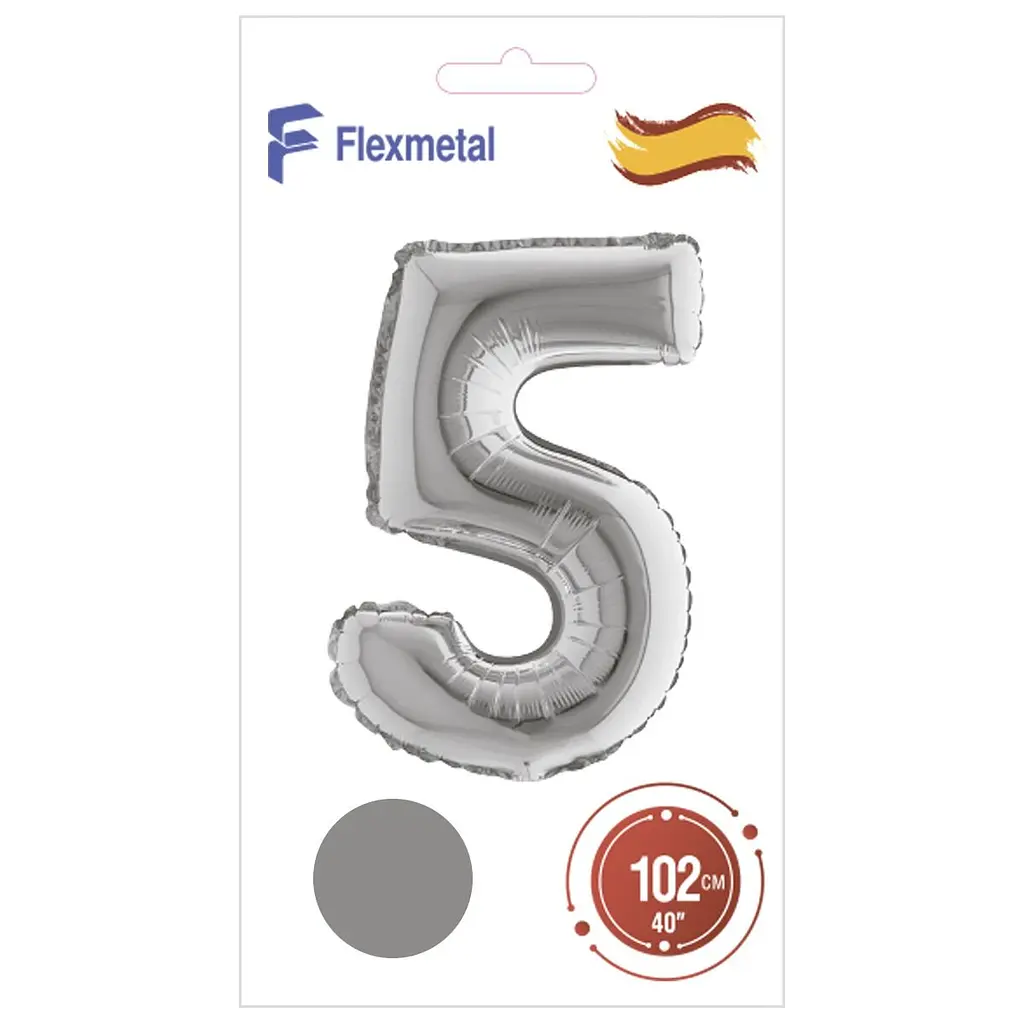 Кулька ЦИФРА 5 3207-2687 Сріблястий shop (4823094502955)