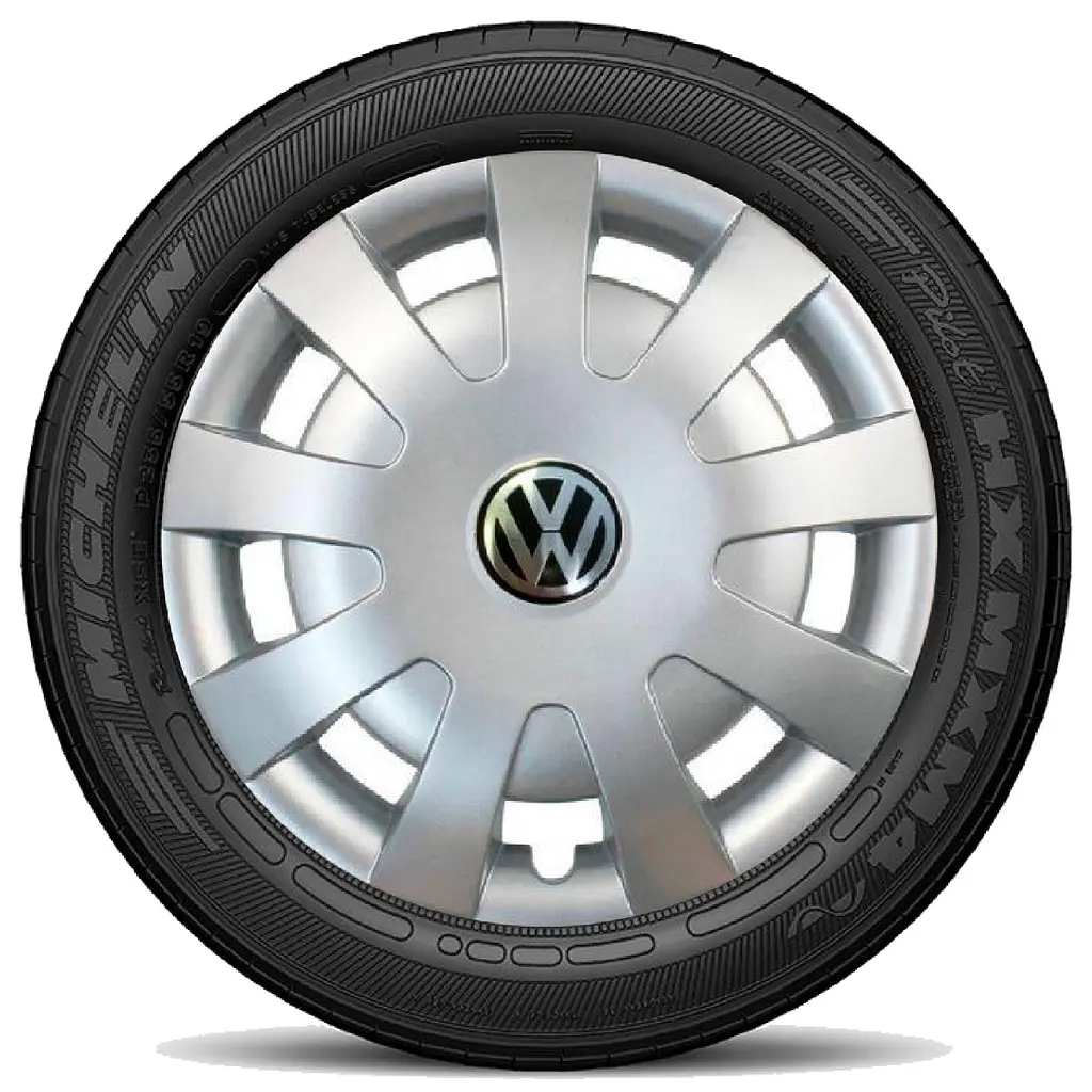 Ковпак колеса з емблемою Volkswagen SKS405 R16 сірий з логотипом на вибір 4 шт