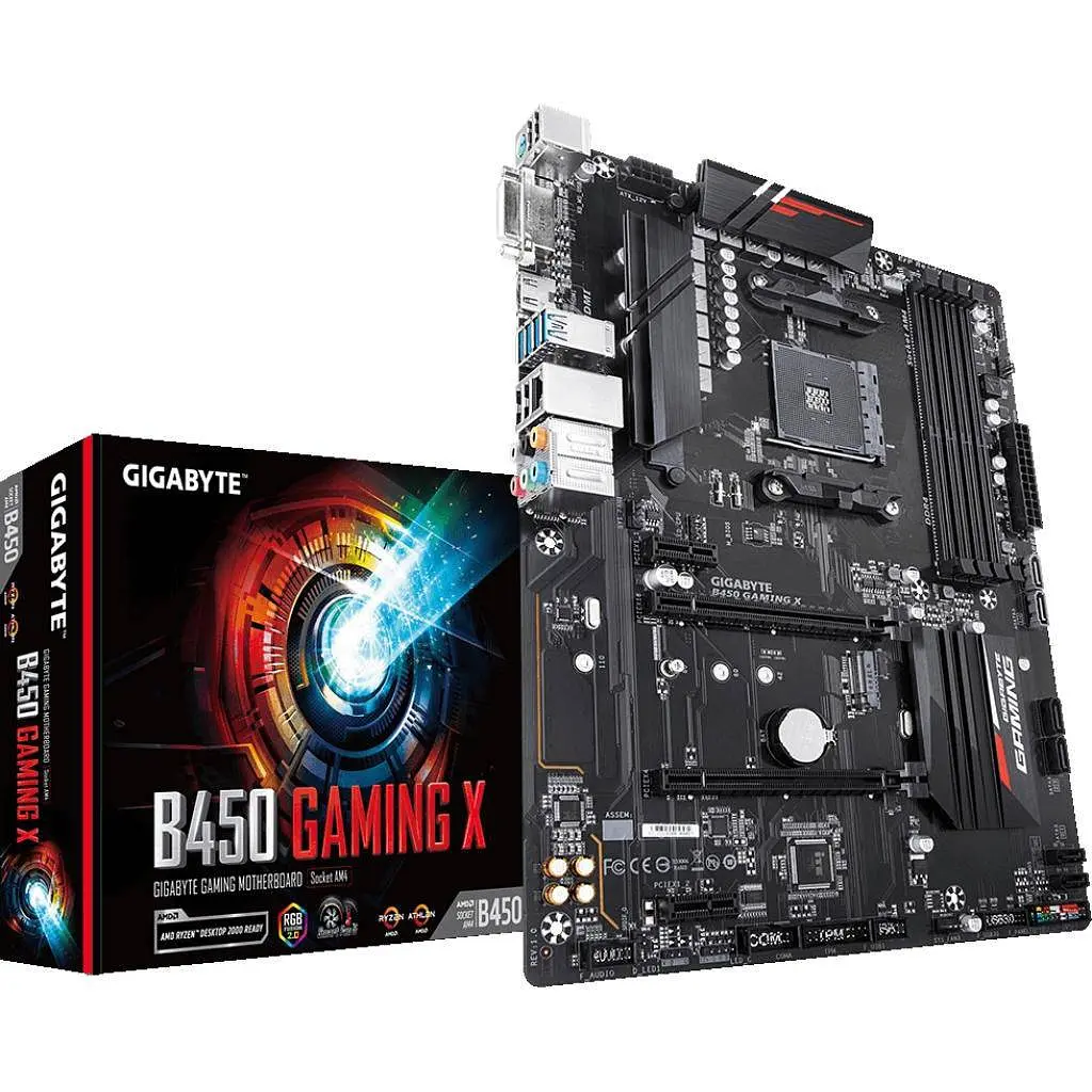 Материнська плата Gigabyte B450 Gaming X (B450 GAMING X) (Socket AM4, AMD B450, ATX) Б/в - фото 5