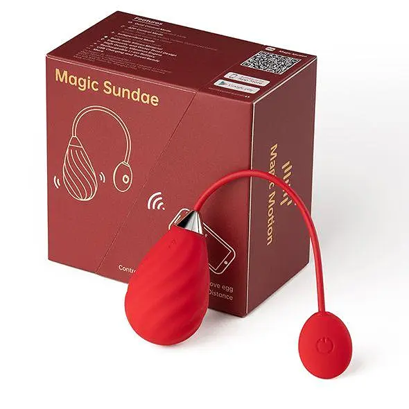 Віброяйце Magic Motion Sundae 19 см червоний - фото 2
