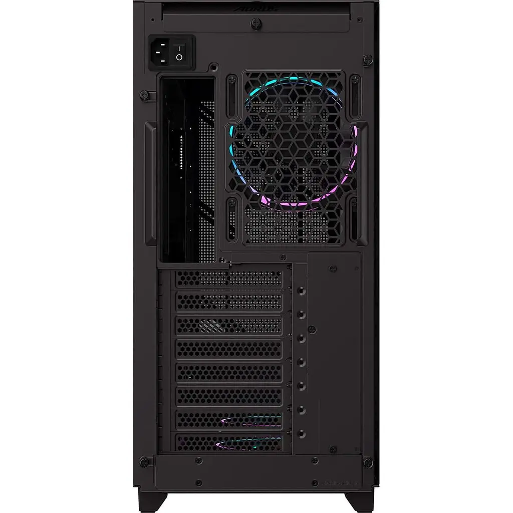 Корпус Gigabyte AORUS C400 Glass без блока питания, черный (GB-AC400G) без блока питания - фото 5